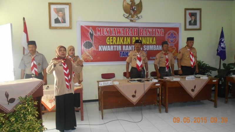 Musyawarah Ranting Pramuka Sumbang Tahun 2015   Berjalan Tertib