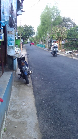 Jl Tanjlig Purwokerto yang telah selesai perbaikan.
