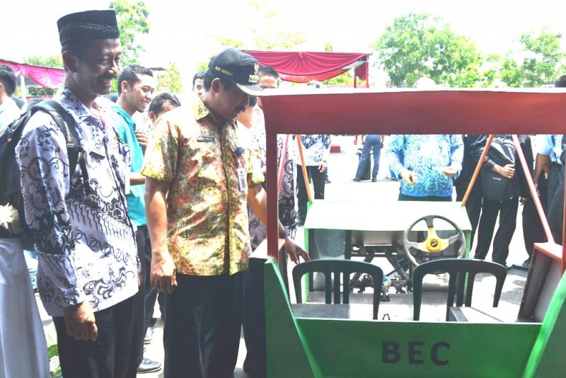 Inilah mobil listrik dari SMK Negeri 1 Kejobong Purbalingga