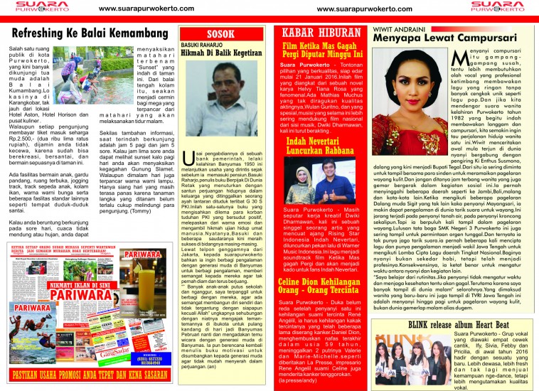 Edisi Cetak Suara Purwokerto bonus Majalah Pariwara