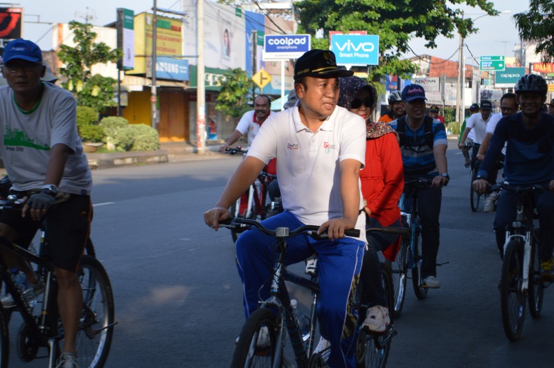 Gowes Jumat, Bupati Banyumas Incar Kebersihan Kota