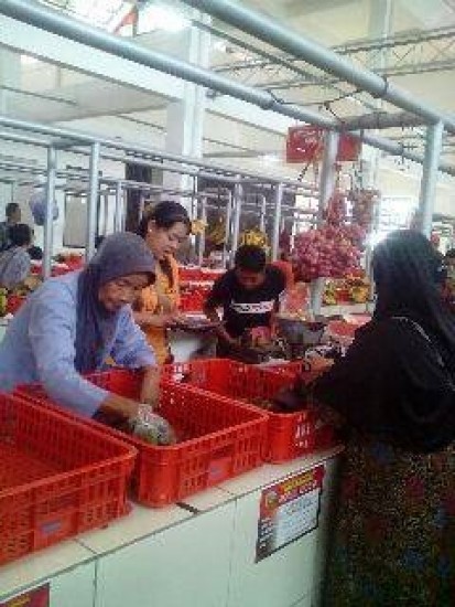 Pedagang Pasar Manis Pindahan