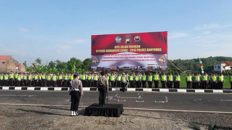 Gelar Pasukan Operasi Ramadniya, di Tengah Jalan Lingkar Sumpiuh