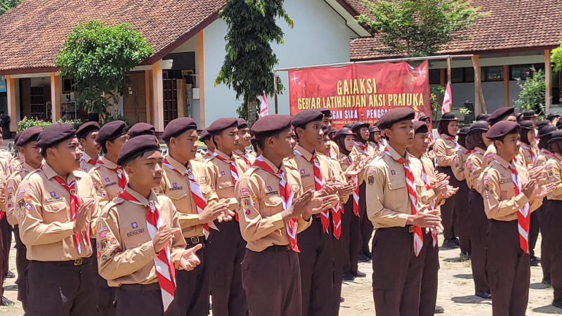 Ratusan Pramuka Kwarran Kedungbanteng Ikuti Gebyar Latihan dan Aksi