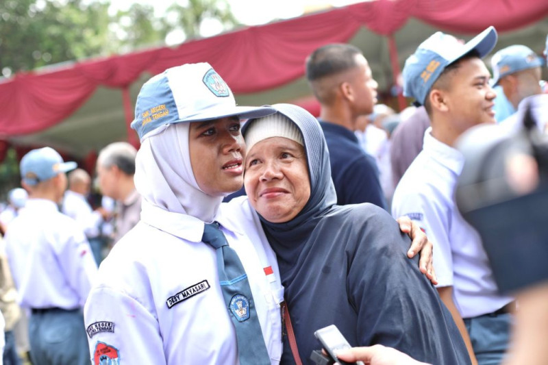 Linang Air Mata Warnai Penutupan Pendidikan Dasar Kepemimpinan SMKN Jateng  (Foto Diskominfo Jateng)