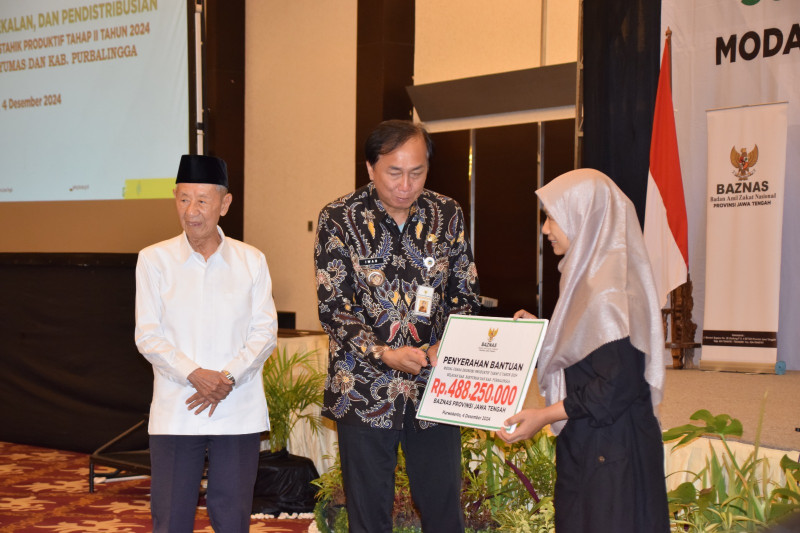 95 Mustahik Banyumas Terima Bantuan Produktif Baznas Jawa Tengah