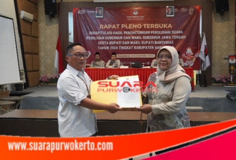 KPU Kabupaten Banyumas gelar rapat pleno rekapitulasi Surat Suara Pilkada