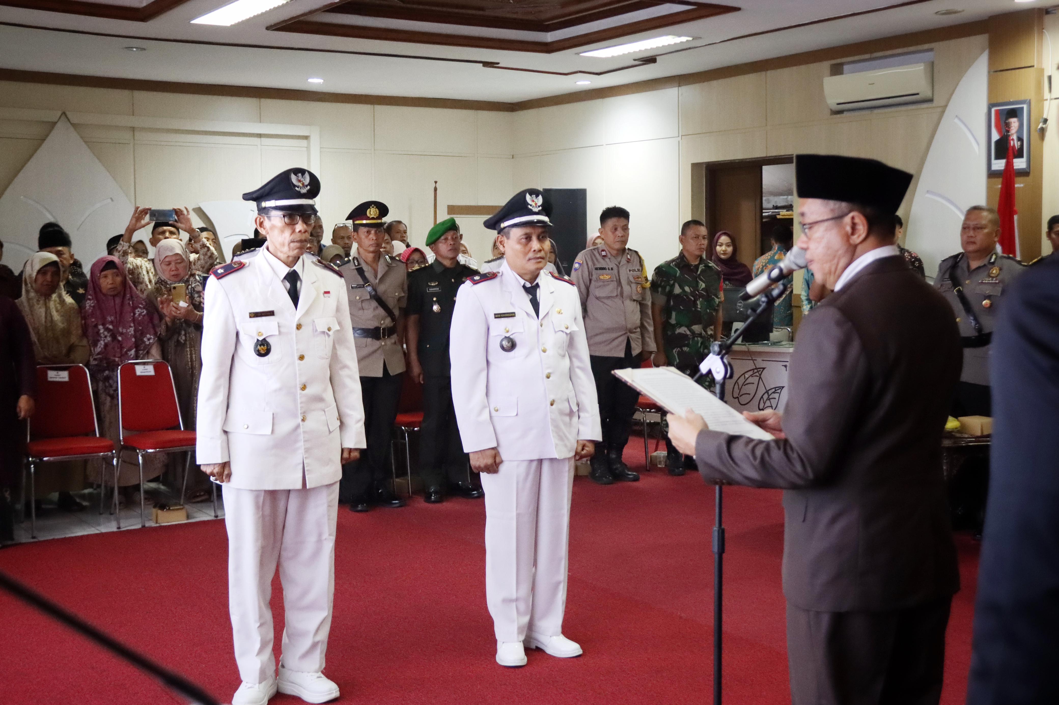 Sadewo Kukuhkan Perpanjangan Masa Jabatan Kepala Desa Kebanggan dan Sokaraja Tengah