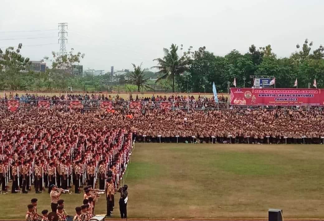 Pelantikan13.149 Pramuka Garuda Banyumas Bakal Pecahkan Rekor Muri