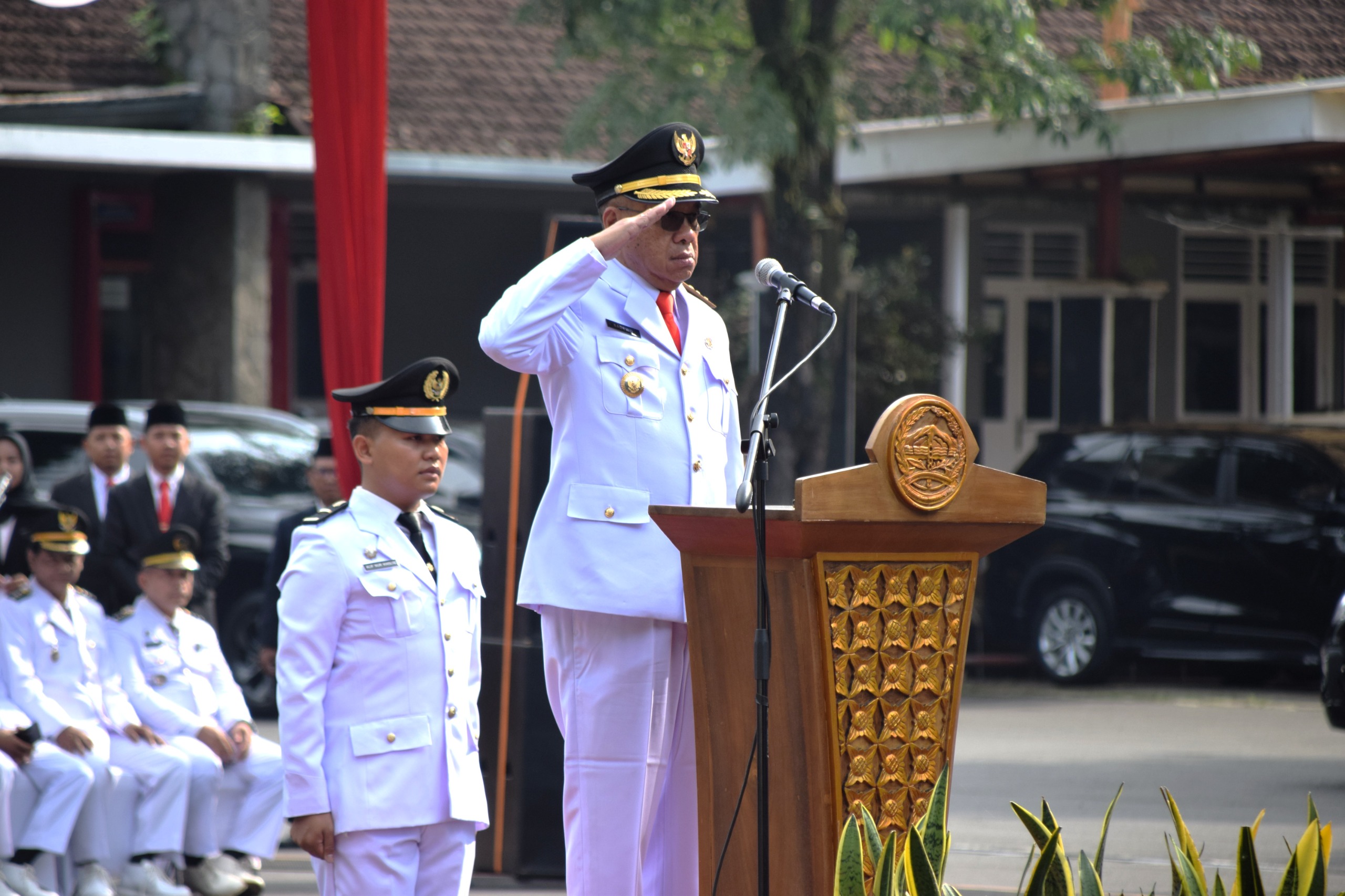 Bupati Sadewo Pimpin Upacara Hari Jadi ke-455 Banyumas