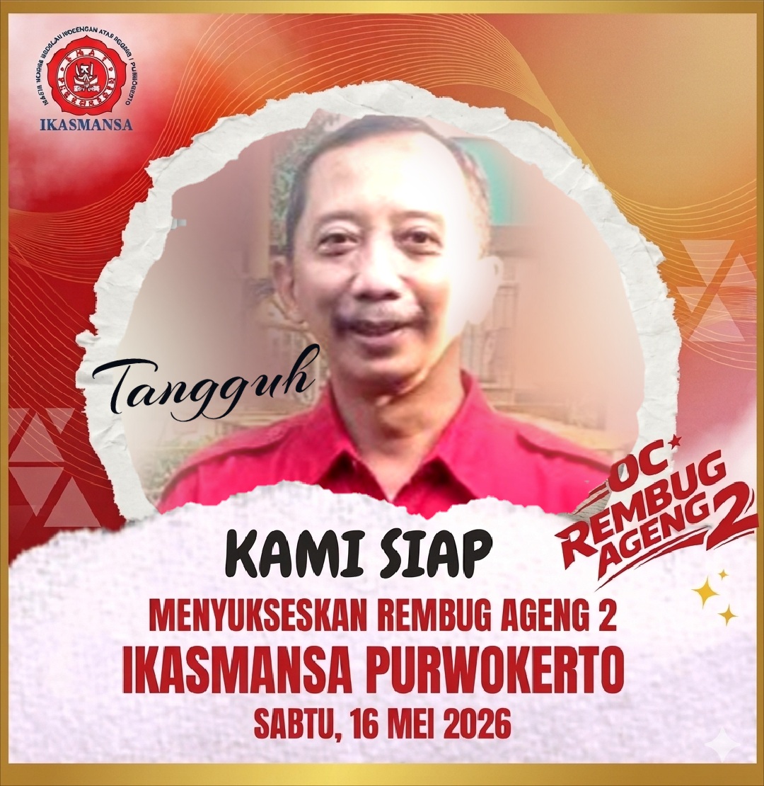 dr   H. Tangguh Budi Prasetyo  .SH : Rembug Ageng 2 Ikasmansa Menguji Kerukunan Alumni