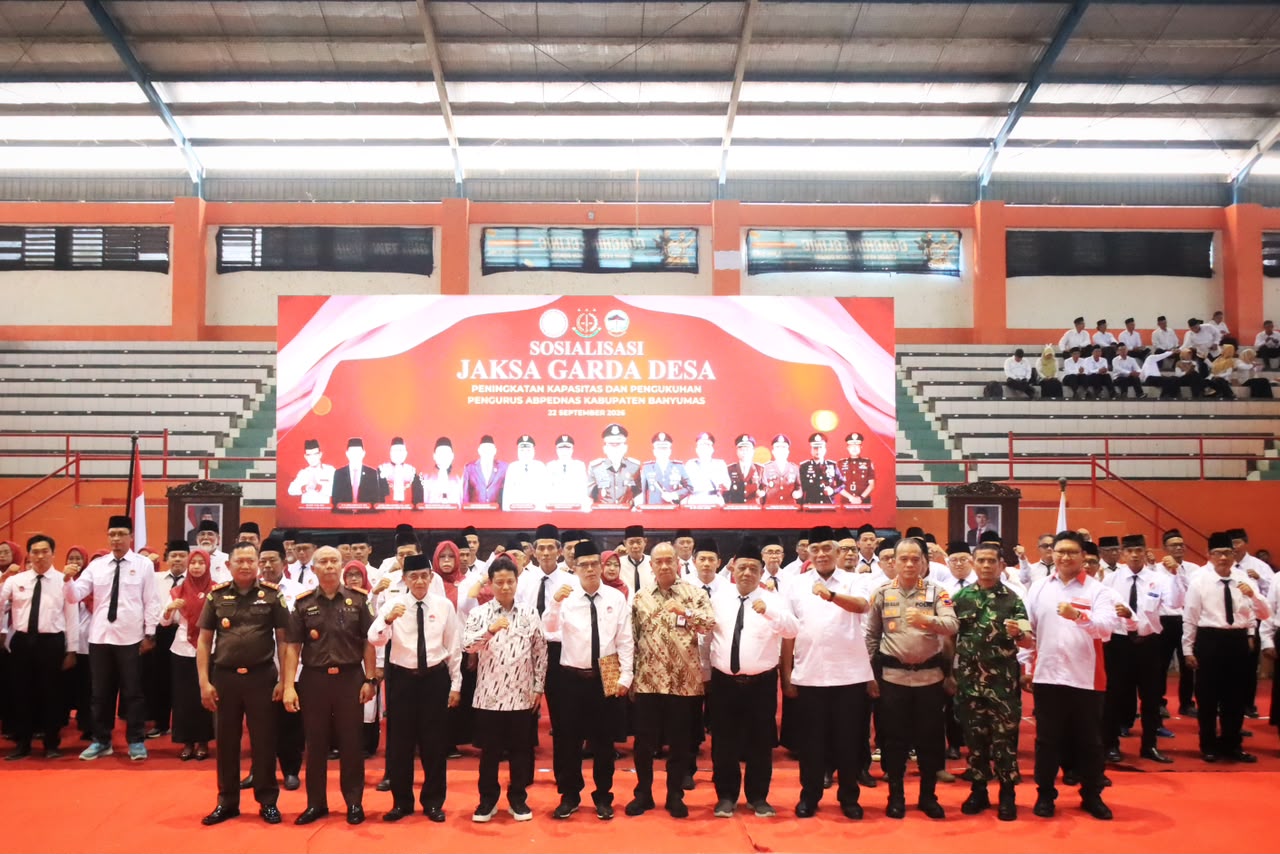 98 DPC ABPEDNAS Banyumas Dikukuhkan, Bupati Dorong Pengawasan Dana Desa dan Pilkades 2027