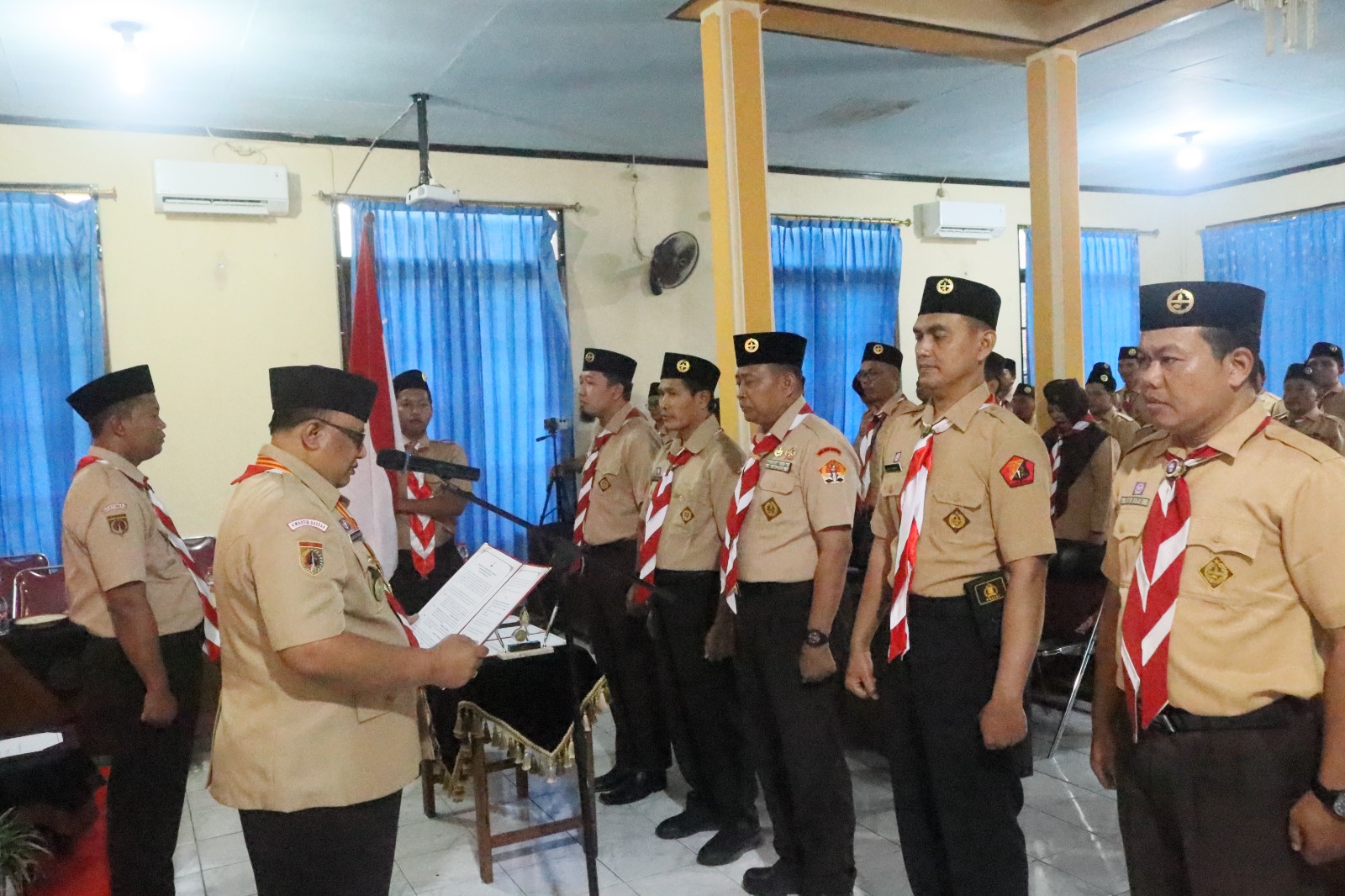 Ketua Kwarcab Lantik Pengurus Mabiran Gumelar, Aryanto Pimpin Kwarran 2026–2029