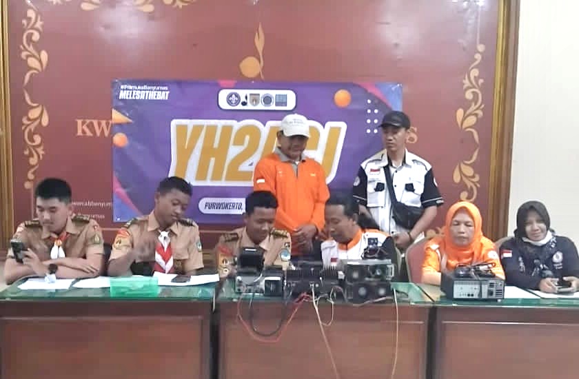 JOTA-JOTI Kwarcab Banyumas Gandeng ORARI, Ratusan Pramuka Belajar Teknologi Komunikasi Radio