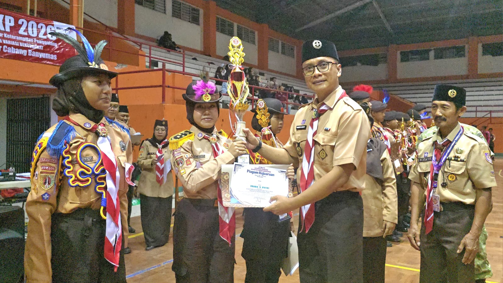SMPN 1 Jatilawang dan SMPN 3 Karanglewas Juara Lomba Gelar Keterampilan Penggalang Kwarcab Banyumas 2026